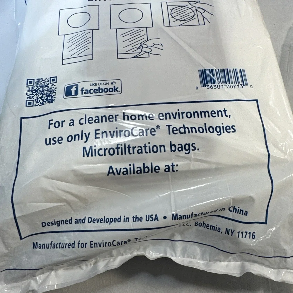 ENVIROCARE TECHNOLOGIES ORECK TYPE CC 11 Total VACUUM BAGS MICRO FILTRATION